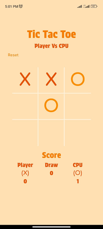 #3. Easy Tic Tac Toe (Android) By: Pixil Solutions