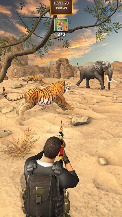 #9. Animal hunting Wild Hunter (Android) By: Funmotion Casual Games