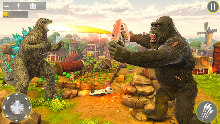 #3. Gorilla king kong vs Godzilla (Android) By: Rahim gaming studio