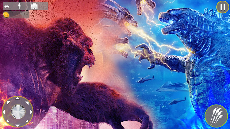 #7. Gorilla king kong vs Godzilla (Android) By: Rahim gaming studio