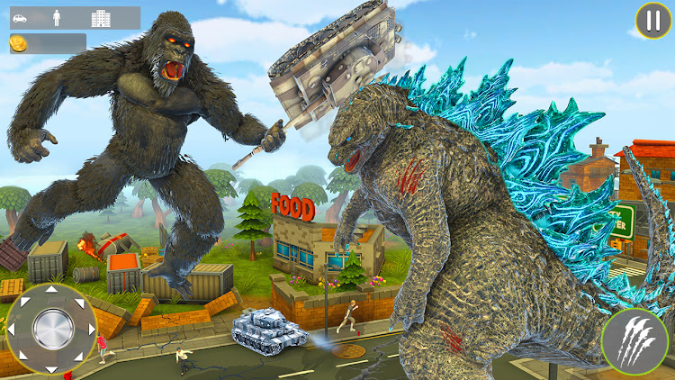 #10. Gorilla king kong vs Godzilla (Android) By: Rahim gaming studio