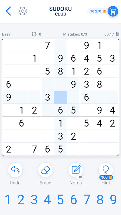 #2. Sudoku Game - Daily Puzzles (Android) By: GamoVation