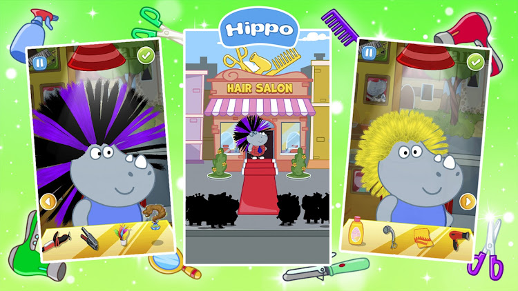 #3. Hair Salon: Fashion Games (Android) By: Hippo Kids Games