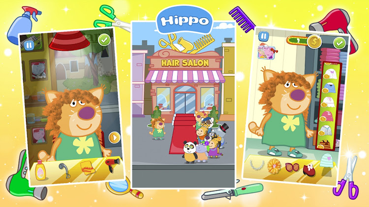 #4. Hair Salon: Fashion Games (Android) By: Hippo Kids Games