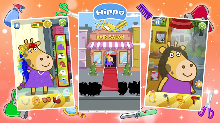 #5. Hair Salon: Fashion Games (Android) By: Hippo Kids Games