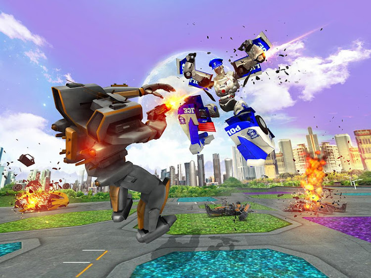 #10. US Police Robot Car Revenge (Android) By: Frenzy Games Studio