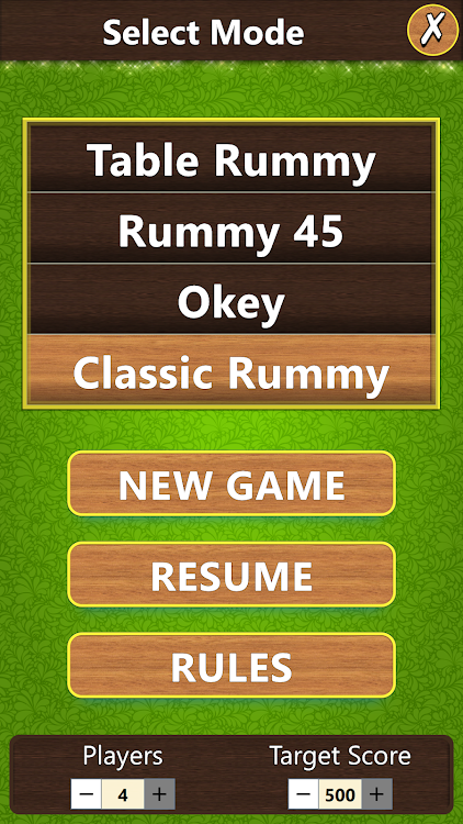 #3. Remmy 4 in 1 Board Game (Android) By: G Soft Team