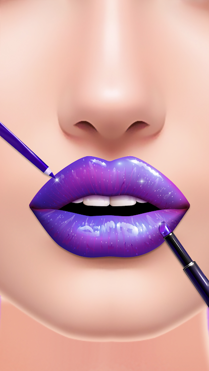 #2. Lip Art Beauty DIY Girl Games (Android) By: Funstorm Entertainment