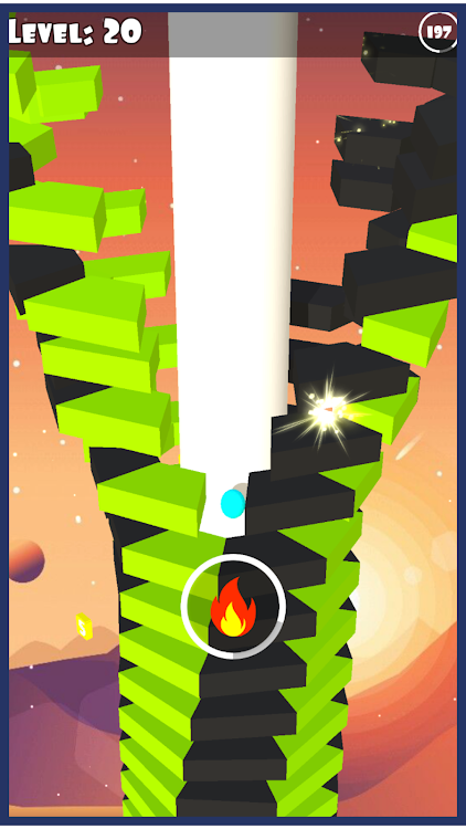 #9. Stack Blast Ball Jump Game (Android) By: IBreatheGames