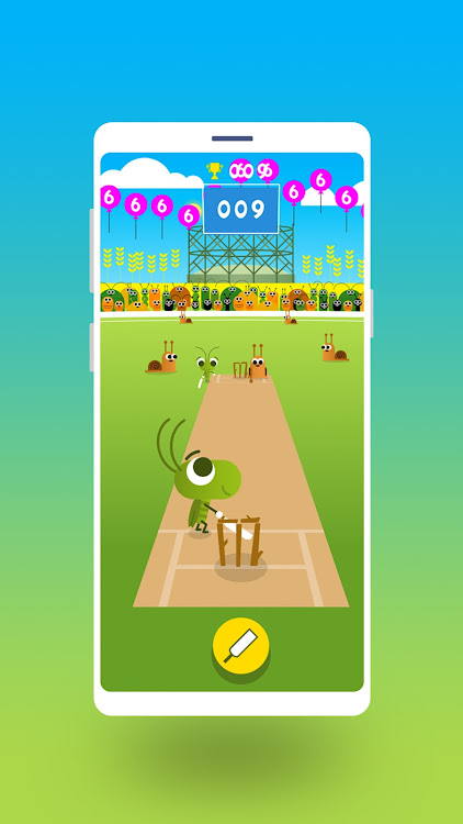 #4. Cric Game - Doodle Cricket (Android) By: Ceyapp