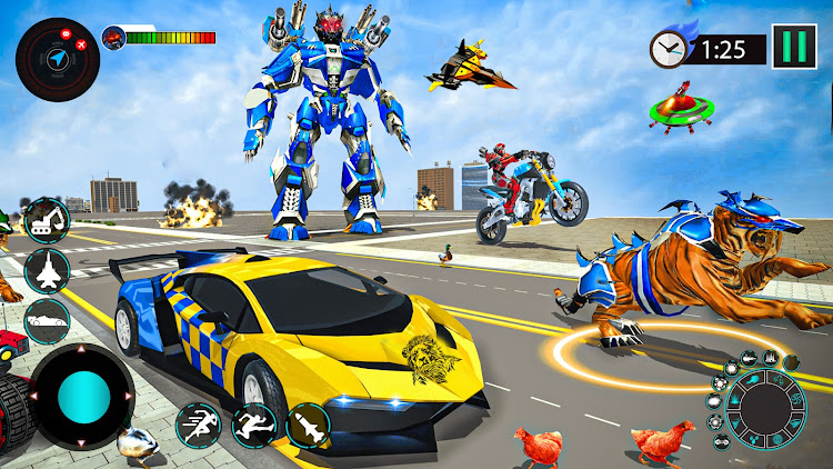 #5. Animal Robot Car Transform 3D (Android) By: Fast Games Studio Ltd.