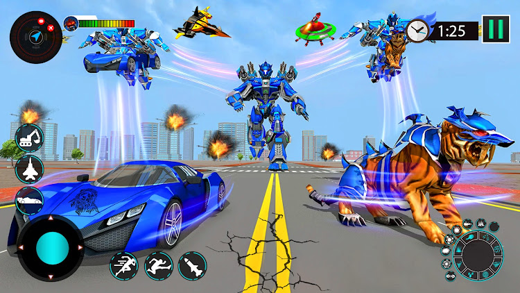 #6. Animal Robot Car Transform 3D (Android) By: Fast Games Studio Ltd.