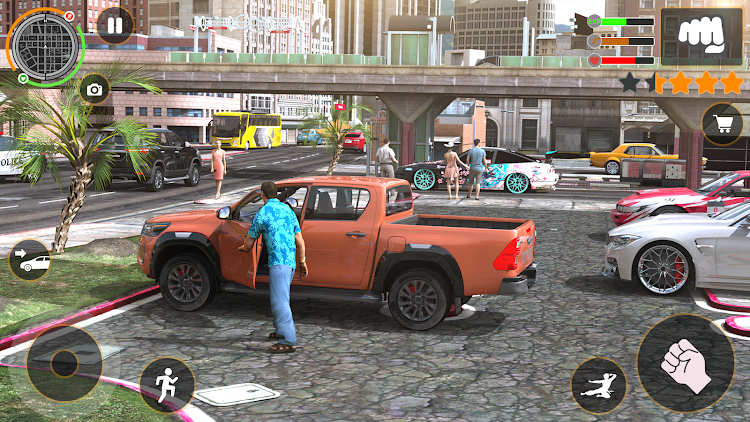 #5. Gangster VI : City of Crimes (Android) By: Open World Fighting Games