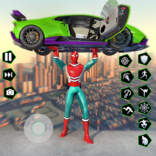 #6. Spider Rope Hero: Spider Hero (Android) By: 17th Game Street