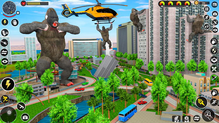 #7. Wild Gorilla Game: Smash City (Android) By: MegaGamez