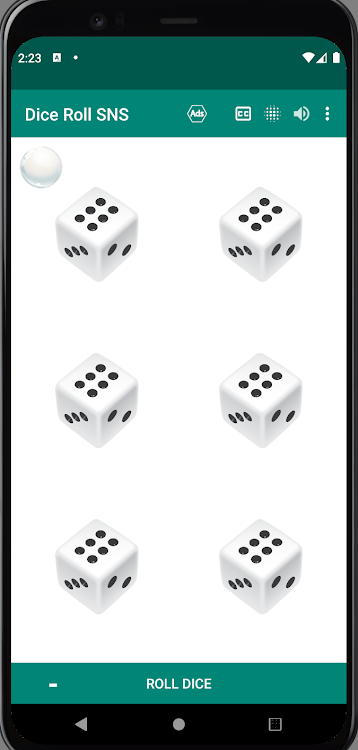 #4. Dice Roll - Virtual Dice (Android) By: Senyuk