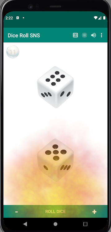 #5. Dice Roll - Virtual Dice (Android) By: Senyuk