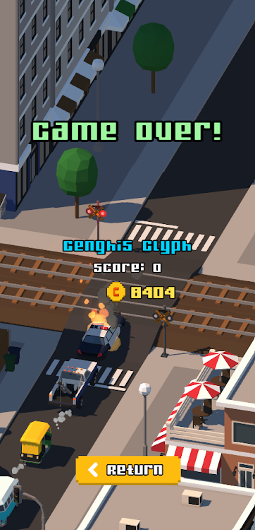 #5. Crossy Railroad (Android) By: Dwip Makwana