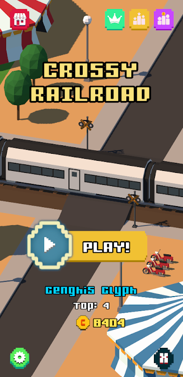 #6. Crossy Railroad (Android) By: Dwip Makwana