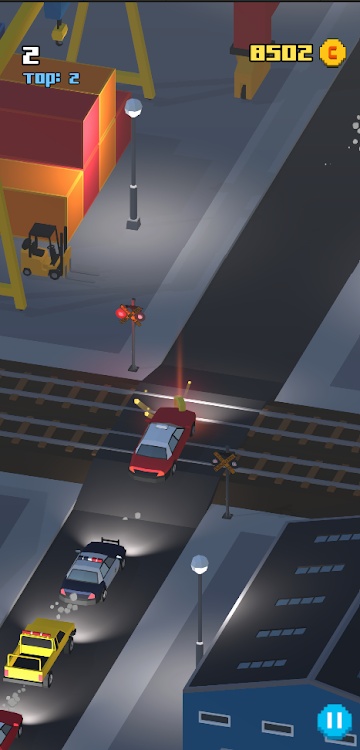 #7. Crossy Railroad (Android) By: Dwip Makwana