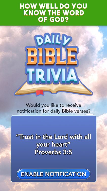 #9. Daily Bible Trivia Bible Games (Android) By: Super Lucky Games LLC