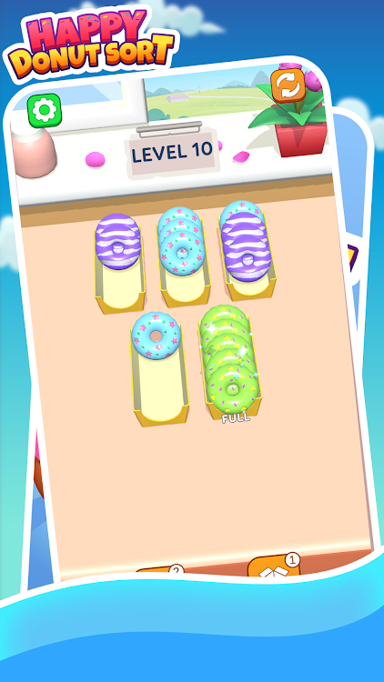 #2. Happy Donut Sort (Android) By: PoPMu