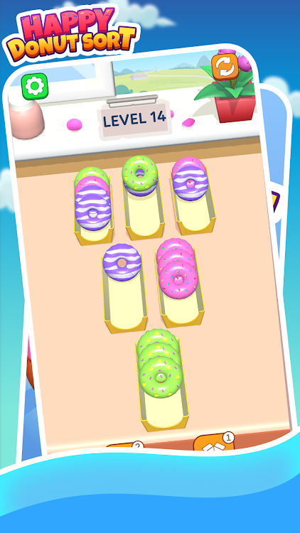 #4. Happy Donut Sort (Android) By: PoPMu