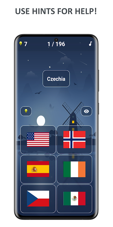 #4. Flags Quiz: Guess The Flag (Android) By: Gryffindor apps