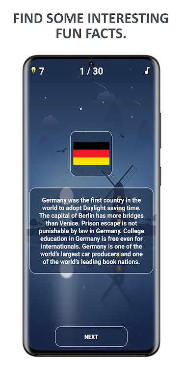 #6. Flags Quiz: Guess The Flag (Android) By: Gryffindor apps