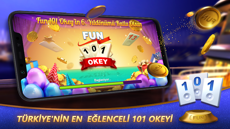 #4. Fun 101 Okey® (Android) By: Fast Game Limited