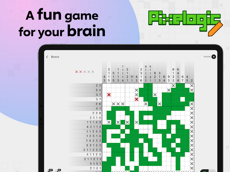 #7. Pixelogic - Daily Nonograms (Android) By: okayest! studios