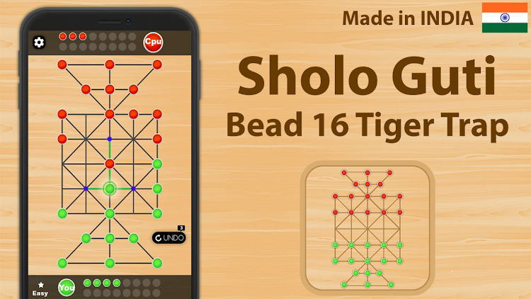 #7. 16 Bead - Sholo Guti game (Android) By: MGGAMES