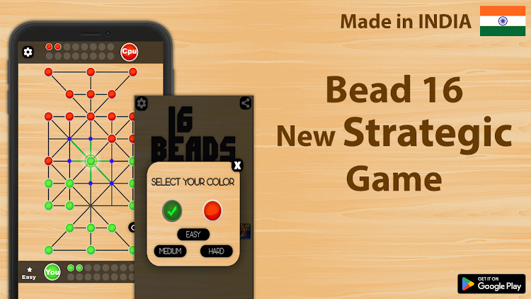 #8. 16 Bead - Sholo Guti game (Android) By: MGGAMES