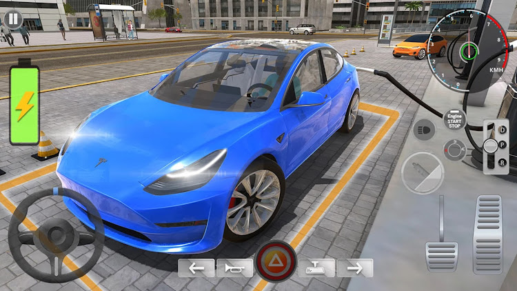 #9. EV Car Simulator 3D: Car Games (Android) By: Trioz Studio