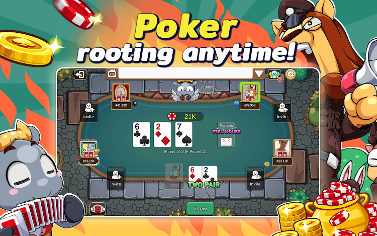 #3. Dummy & Toon Poker ดัมมี่ทุย (Android) By: GAMEINDY