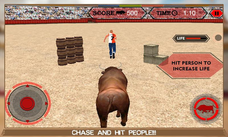 #3. Angry Bull Attack Simulator (Android) By: Digital Toys Studio