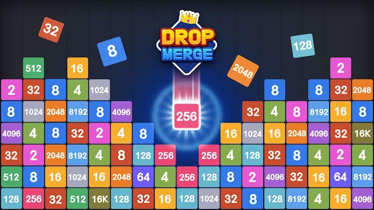 #7. Drop Merge : Number Puzzle (Android) By: SUPERBOX Inc