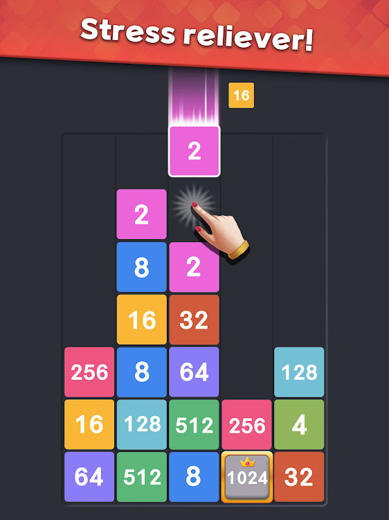 #10. Drop Merge : Number Puzzle (Android) By: SUPERBOX Inc