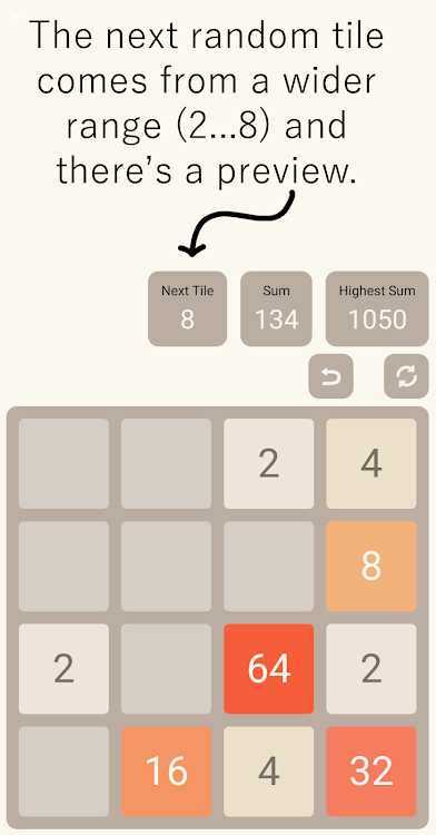 #2. 2048/3: Improved Hybrid Puzzle (Android) By: Alan Robinson