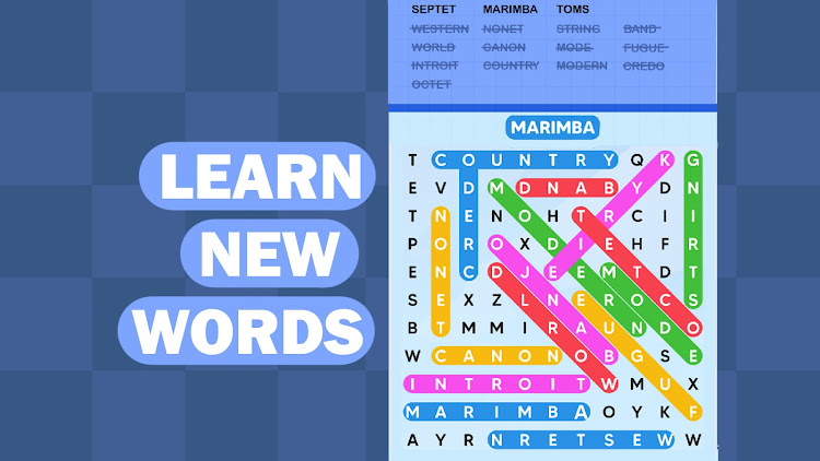 #7. Word Search Puzzle Challenge (Android) By: SUPERCOSI