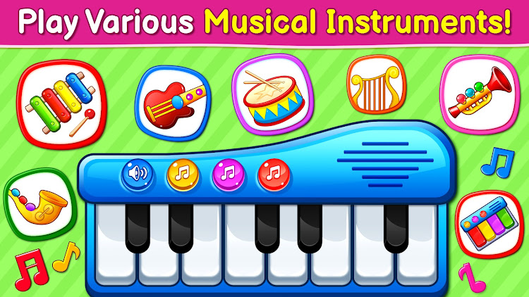 #10. Baby Games: Piano & Baby Phone (Android) By: RV AppStudios