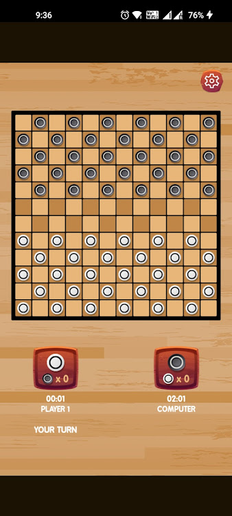 #3. Checkers 2 player (Android) By: Drongo Game Labs