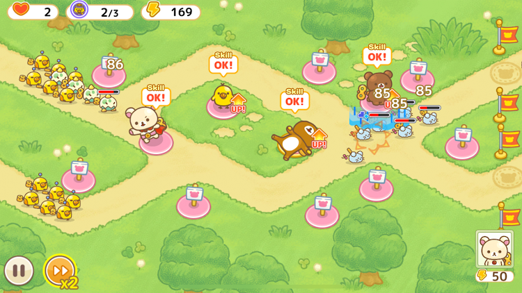 #5. Korilakkuma Tower Defense (Android) By: Imagineer Co.,Ltd.