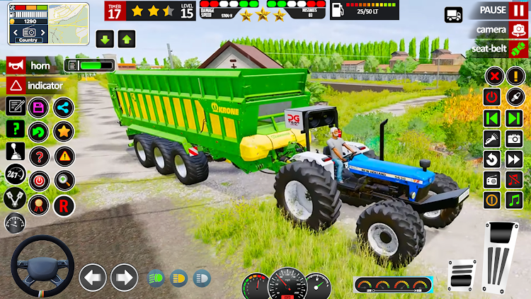 #8. Tractor Farming Games 2023 (Android) By: Vine Gamers Inc.