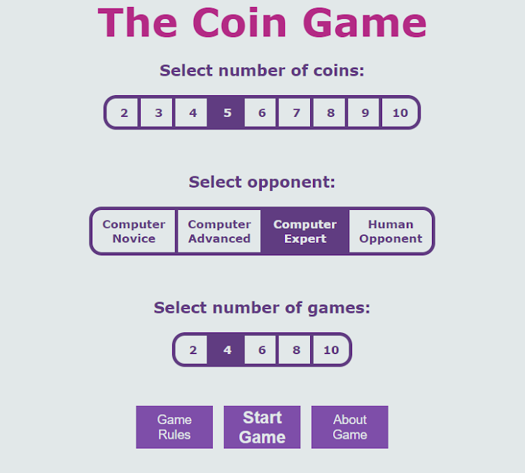 #4. The Coin Game (Android) By: Panos Tsikogiannopoulos