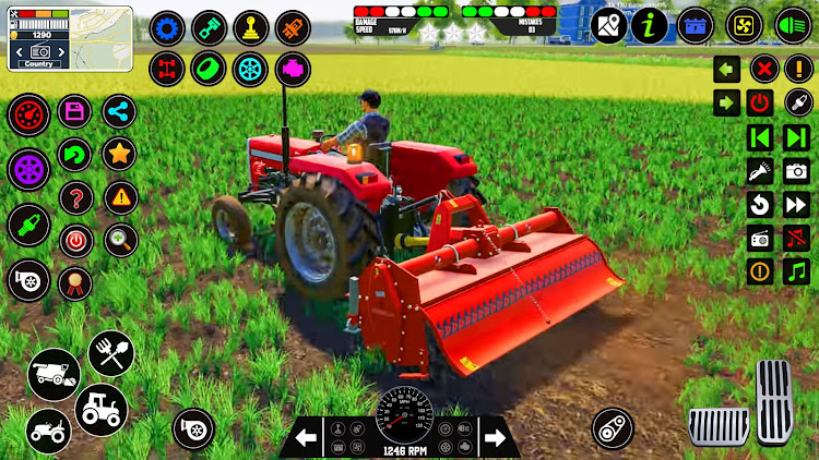 #6. Tractor Game 3d Indian Farming (Android) By: Right Solution Inc