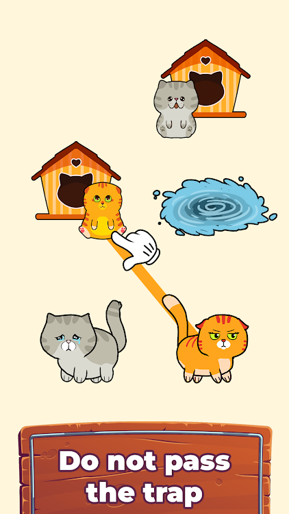 #4. Cat Rush Puzzle: Draw To Save (Android) By: Commandoo Jsc