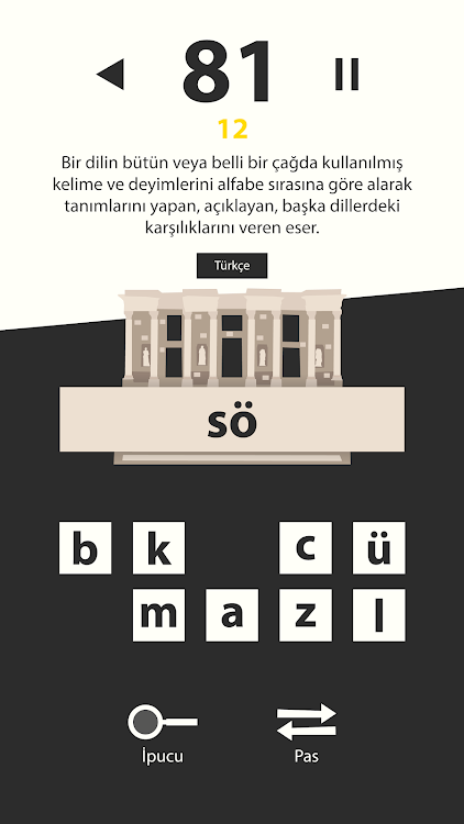 #10. Türkçe Sözlük Oyunu (Android) By: Aydemav Studio