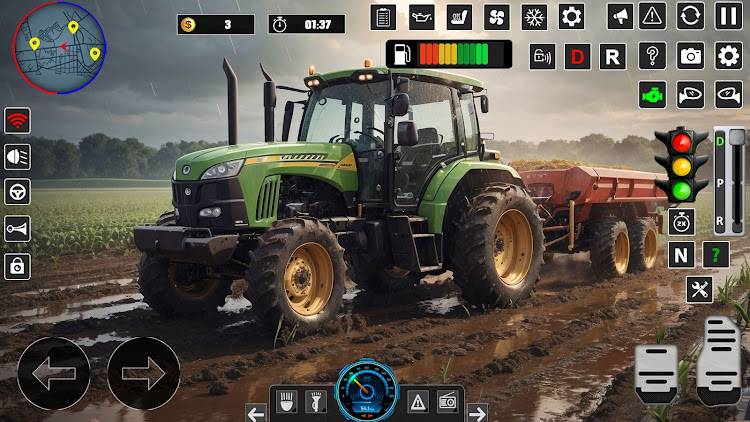 #5. Real Tractor Farming Game 3D (Android) By: Game Burg