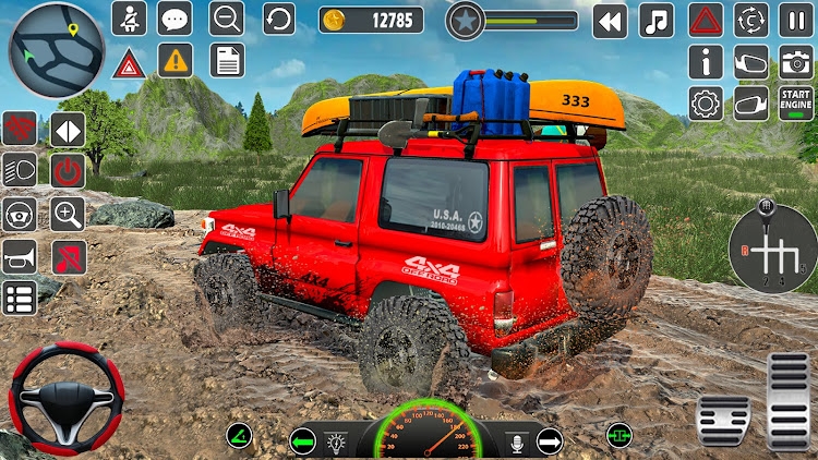 #5. Offroad Jeep 4x4 Jeep Game (Android) By: Euro Games Hub